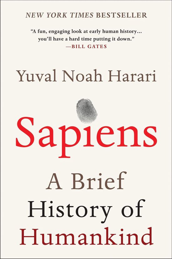 Boek cover Sapiens van Yuval Noah Harari