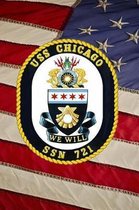 US Navy Submarine USS Chicago (SSN 721) Crest Badge Journal