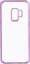 Urban Style back cover glamour frame voor Samsung Galaxy S9 (SM-G960) - Roze, Transparant mobiele telefoon behuizingen