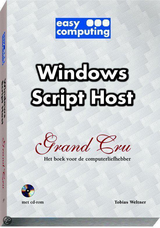 9789051673784 - Windows Script Host Grand Cru Cdrom