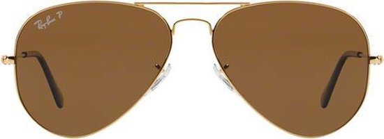 Ray-Ban RB3025 001/57 - Aviator (Classic) - zonnebril - Goud / Bruin  Klassiek B-15 - | bol.com