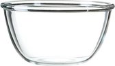Salade schaal/slakom van glas 24 cm - Schalen en kommen - Keuken accessoires