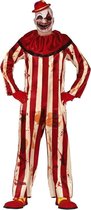 Clown d'horreur Billy habiller costume rouge / blanc pour homme - Costume de clown tueur - Halloween habiller vêtements L (52-54)