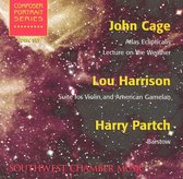 John Cage: Atlas Eclipticalis; Lou Harrison: Suite for Violin and American Gamelan; Harry Partch: Barstow