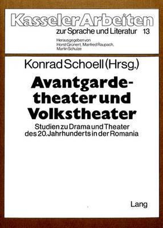 Avantgardetheater Und Volkstheater - cover