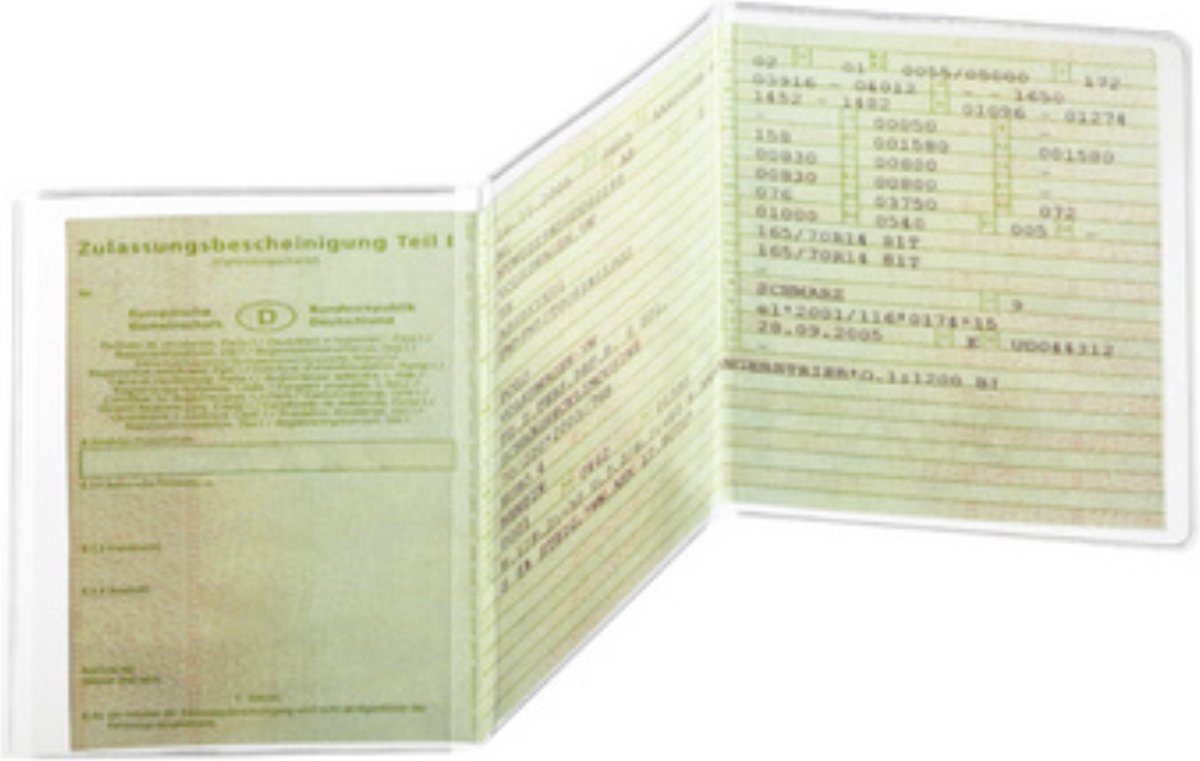 DURABLE Ausweishülle 214219 210x105mm Polypropylen transparent