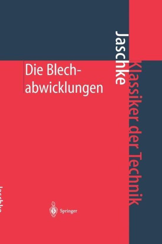 Klassiker der Technik- Die Blechabwicklungen - cover