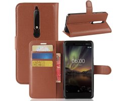 Etui Book Case Nokia 6.1 (2018) - Marron