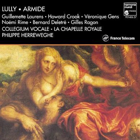 CD-hoes met schilderij van twee personen in rode en gouden gewaden, met tekst "LULLY • ARMIDE".