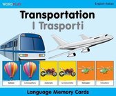 Language Memory Cards - Transportation - English-spanish