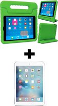 iPad Air 2 Hoes Kinder Hoesje Kids Case Met Screenprotector Glas - iPad Air 2 Hoesje Kindvriendelijk Shockproof Cover - Groen