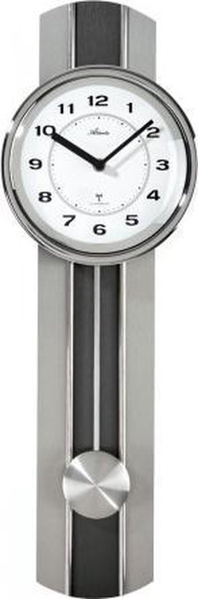 Wandklok met slinger GREY modern design