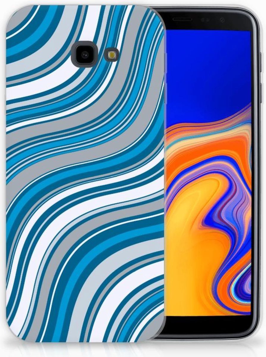 Samsung Galaxy J4 Plus (2018) TPU bumper Waves Blue