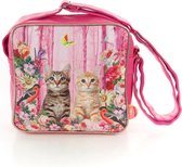 Kunstboer Meisjes Schoudertas Poezen Cats Roze 24 x 24 x 12 cm