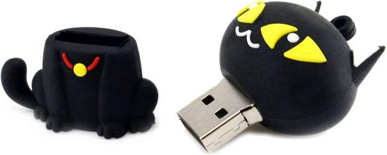 Clé USB Ulticool Cat Cat Big Eyes - 32 Go - Noir Jaune