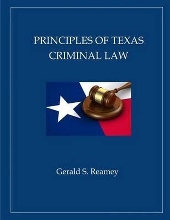 Principles of Texas Criminal Law - cover
