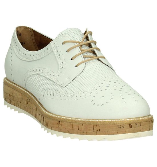 Tamaris - 1/23706/28 - Oxford schoenen - Dames - Maat 40 Wit - 109 -Offwhite Leather | bol.com