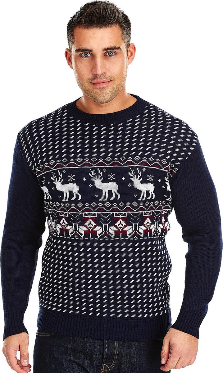Foute Kersttrui Klassiek Stoer Mannen Heren Vintage Kersttrui Noorse. bol