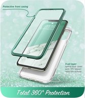 Cosmo 360 Backcase hoesje met screenprotector iPhone 11 Pro - Prasio Groen