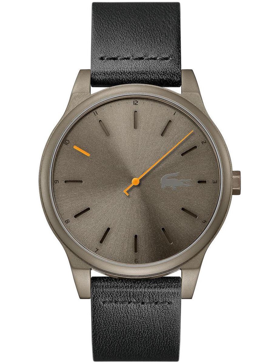 Lacoste Kyoto 2011001 Horloge - Leer - Bruin - Ø 42 mm