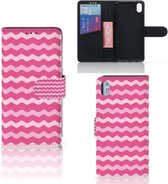 Xiaomi Redmi 7A Telefoon Hoesje Waves Pink