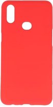 Bestcases Color Telefoonhoesje - Backcover Hoesje - Siliconen Case Back Cover voor Samsung Galaxy A10s - Rood