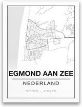 Poster/plattegrond EGMOND-AAN-ZEE - A4