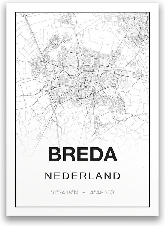 Poster/plattegrond BREDA - A4