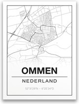 Poster/plattegrond OMMEN - A4