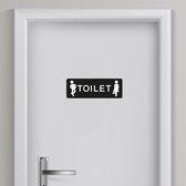 Toilet sticker Man/Vrouw 4 | Toilet sticker | WC Sticker | Deursticker toilet | WC deur sticker | Deur decoratie sticker