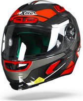 X-Lite X-803 Ultra carbon Mastery 042 Wit Rood Integraalhelm - Motorhelm - Maat L