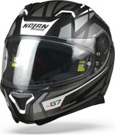 Nolan N87 Originality 068 Zwart Zilver Grijs Integraalhelm - Motorhelm - Maat S