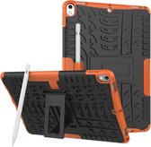 GadgetBay Hybride TPU Polycarbonaat iPad Air 3 (2019) & iPad Pro 10.5 inch case - Oranje Profiel Standaard