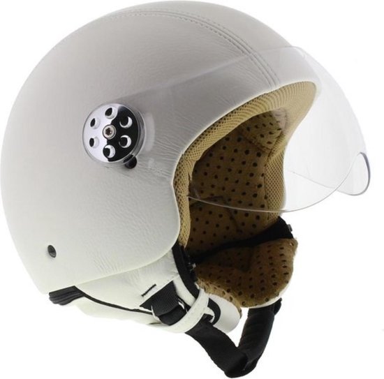 MT Retro helm Leer wit | bol.com