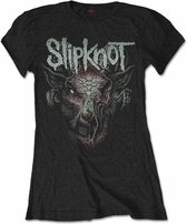 Slipknot Dames Tshirt -S- Infected Goat met rug print Zwart