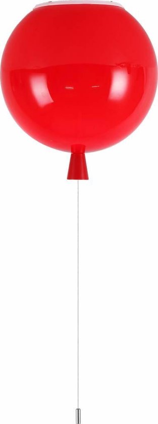 Plafonnier Ballon Rouge Moyen avec lampe LED 4W - Funnylights | bol.com