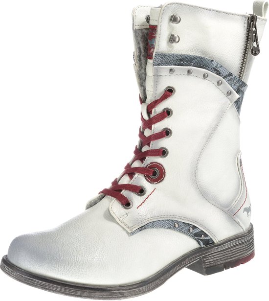 Mustang enkellaarsjes Wit-42 | bol.com