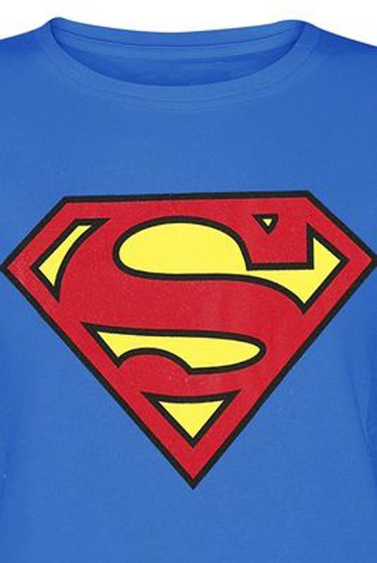 cassette avond Drama Superman dames shirt Classic logo Maat S | bol.com