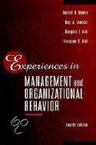 Experiences In Management And Organizational Behavior
