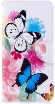 Shop4 iPhone Xs Max - Etui Portefeuille Papillons Colorés