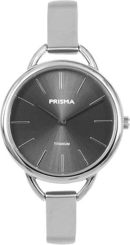 Prisma Dames Simplicity Titanium grijs horloge P.1479