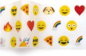 Emoji - Papier buvard | 50 x 76 cm | 100 pièces | Mélange d'émoticônes |papier cadeau