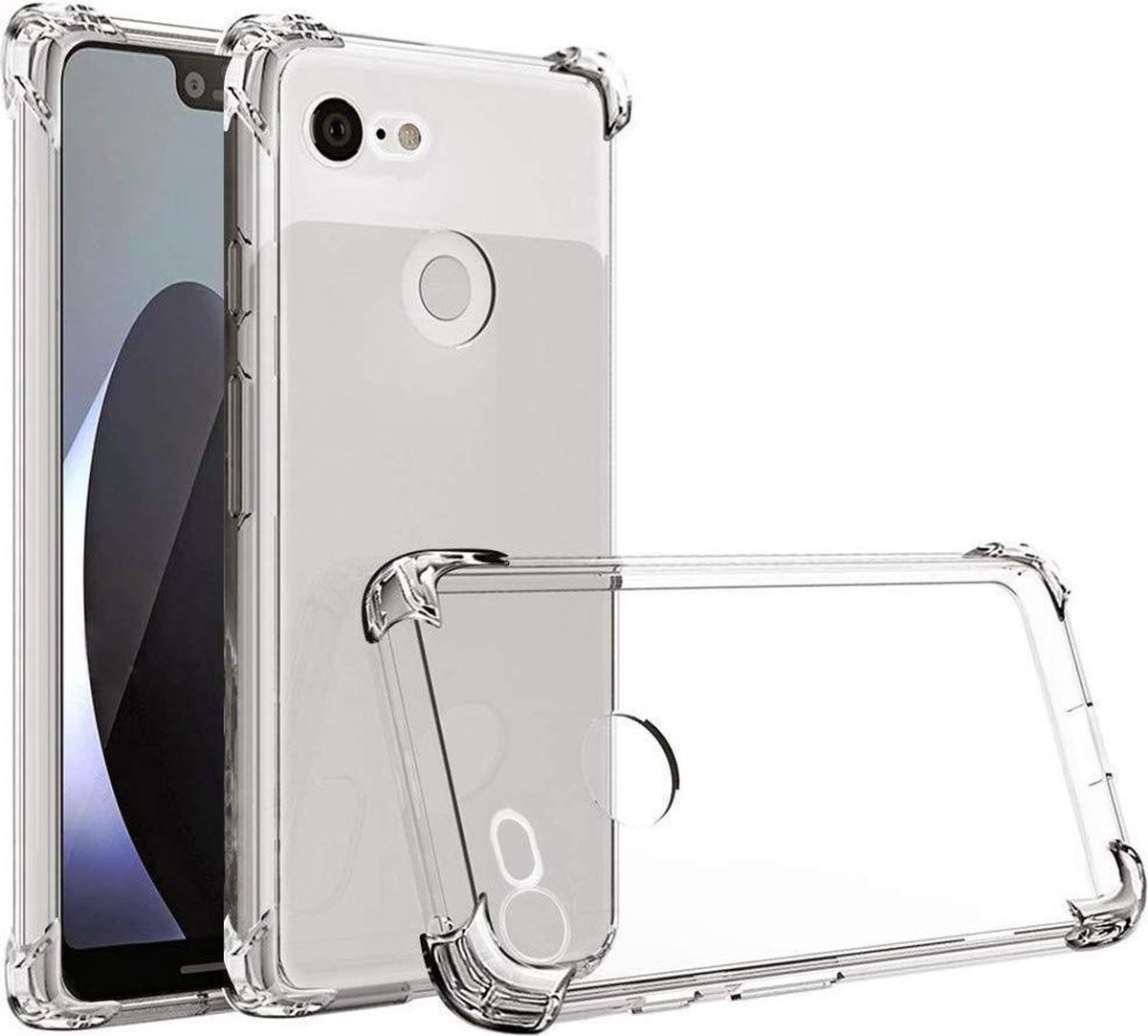 Hoesje Geschikt voor: Huawei P20 Lite 2019 - Anti Shock Hybrid Transparant
