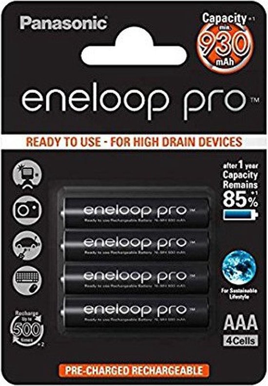 Panasonic Eneloop Pro AAA Oplaadbare batterij (NiMH) bol.com