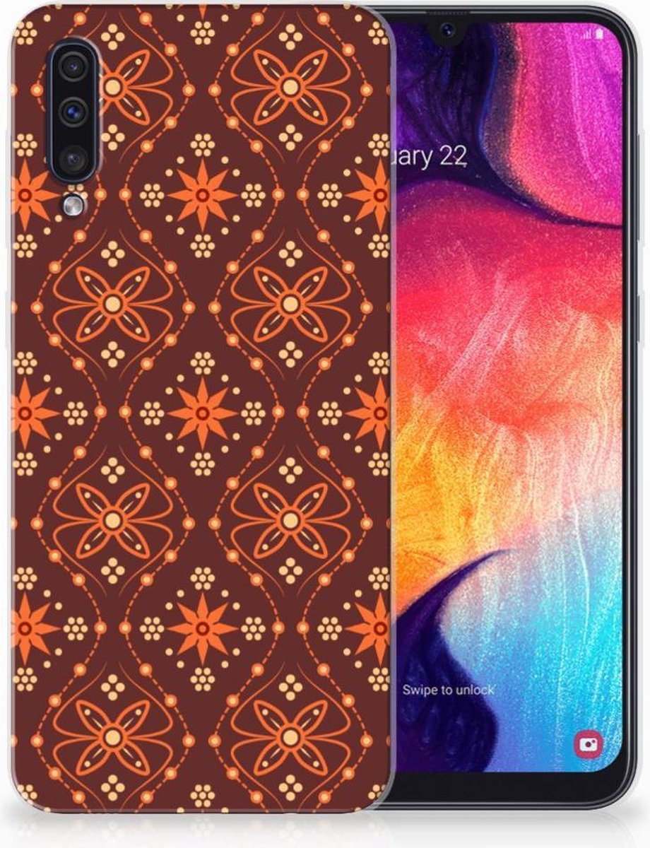 Samsung Galaxy A50 TPU bumper Batik Brown