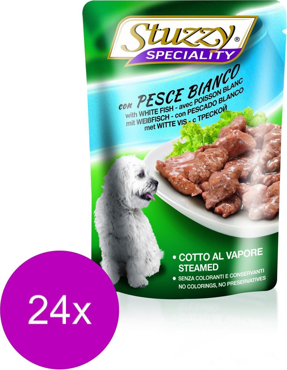 24x Stuzzy Hond Shreds Vis 100 gr