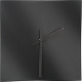 Deknudt Frames K105K2 CL Wandklok zwart in golvende vierkante vorm