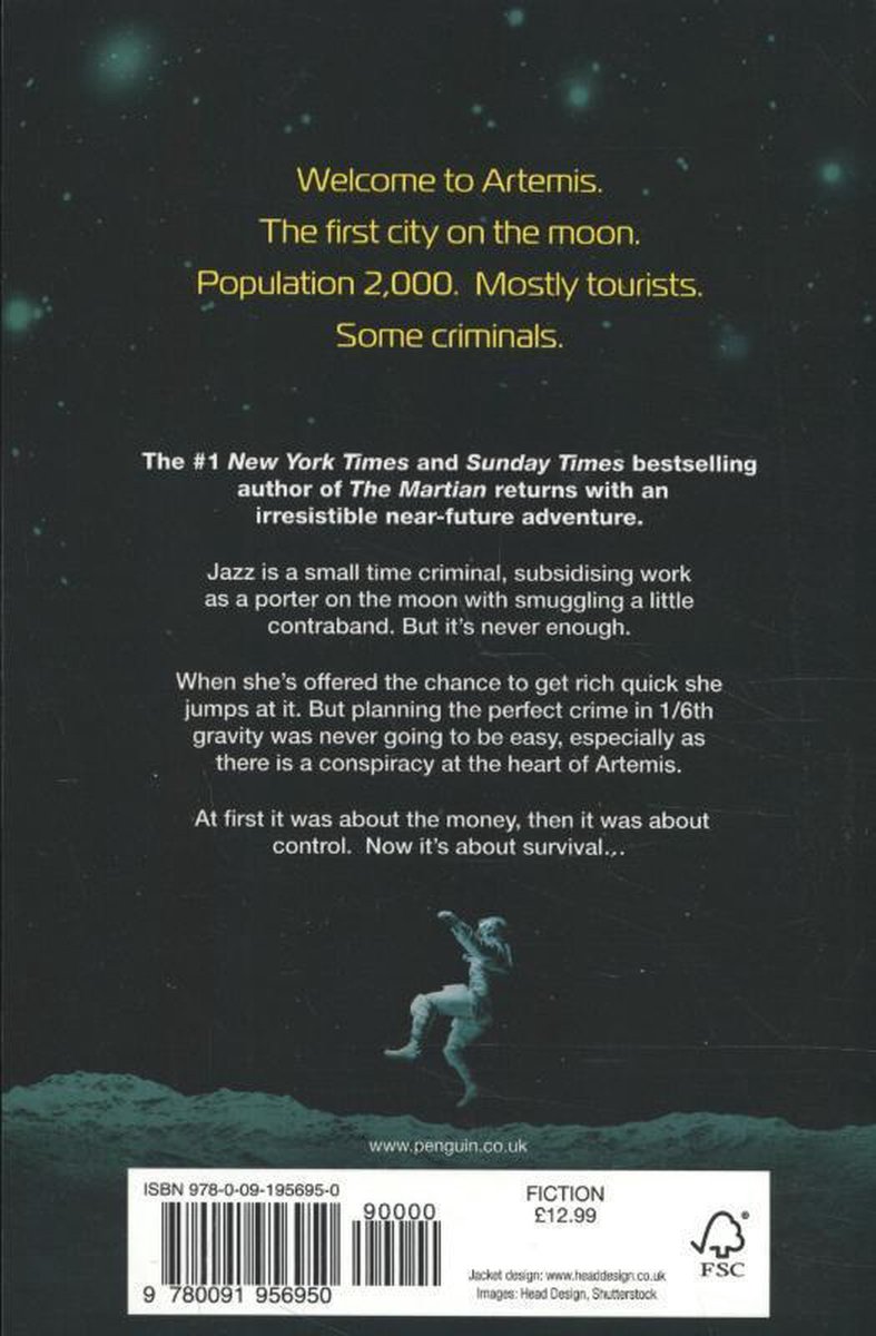 Artemis - back cover