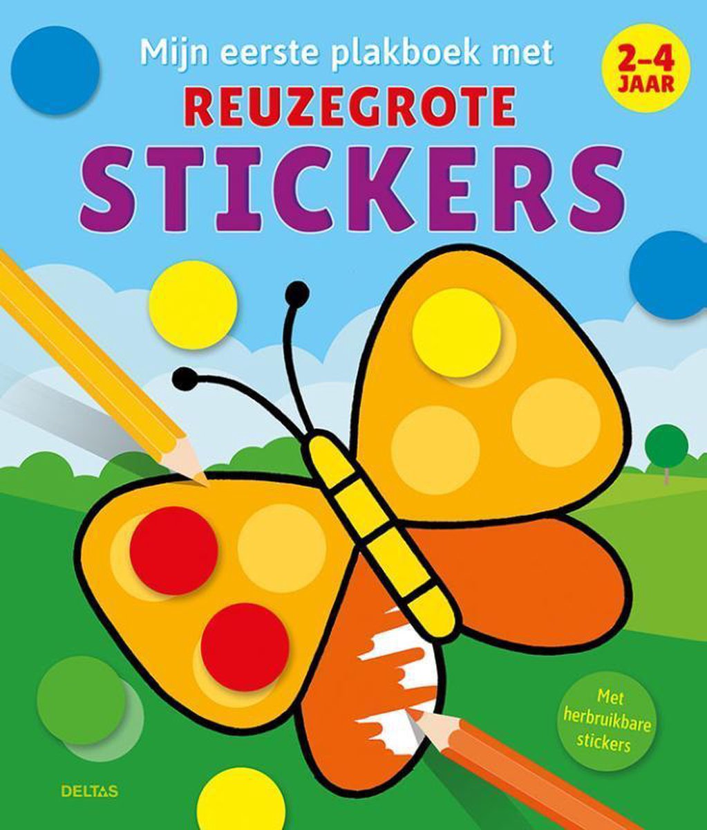 Mijn eerste plakboek met reuzegrote stickers 2-4 jaar - ZNU