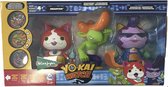 Yo-kai Watch Jibanyan Roughraff Baddinyan Action Figure 3 Pack Exclusive Medals